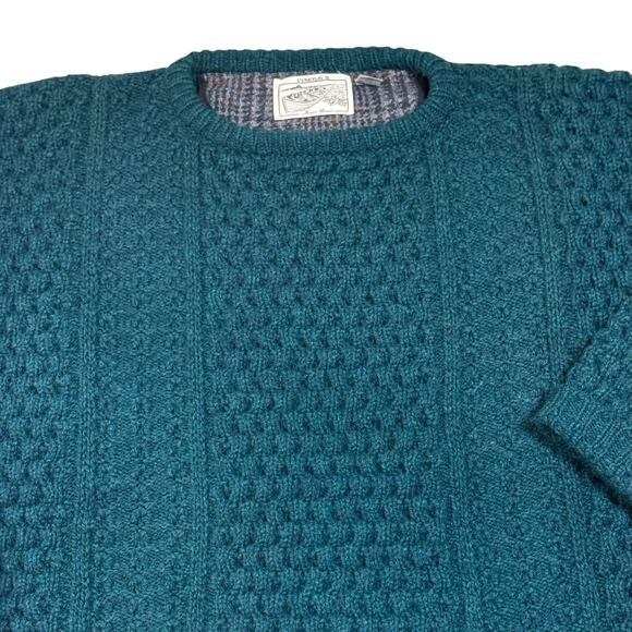 Donegal II Jamie Burns 100% Wool Hand Loomed in Ireland Size XL Sweater - Picture 2 of 7